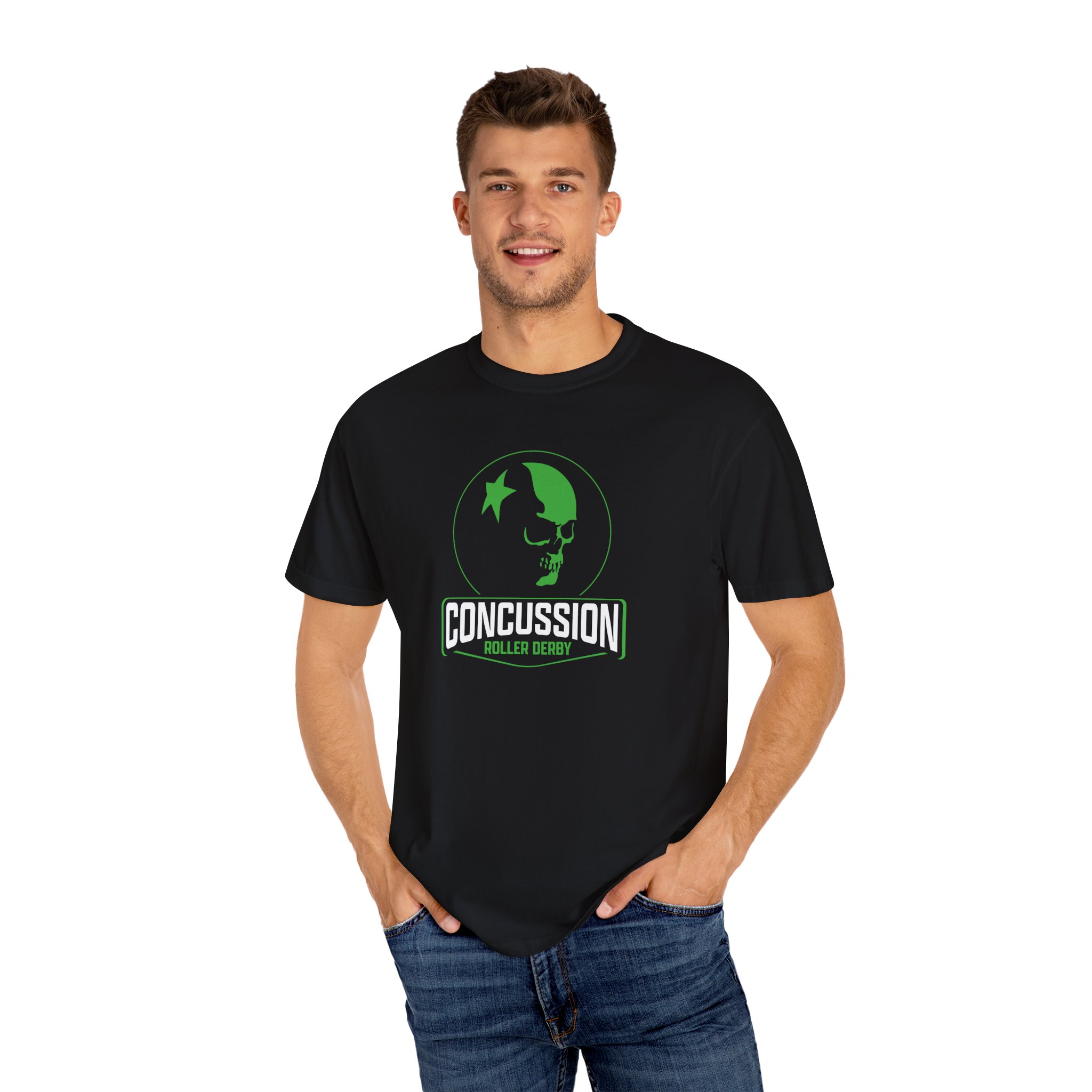 Concussion Roller Derby CRD Logo T-Shirt - Comfort Colors - Image 4