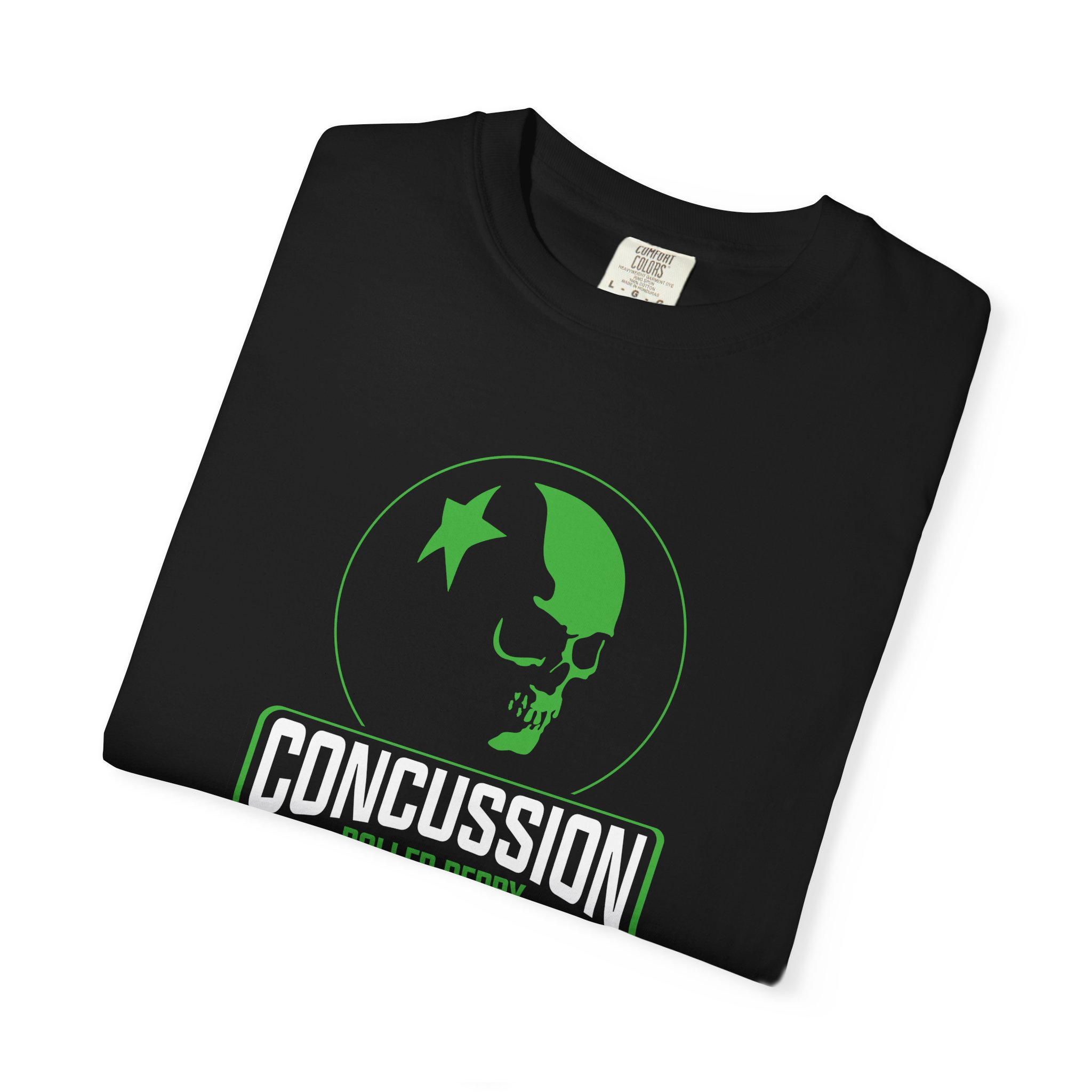 Concussion Roller Derby CRD Logo T-Shirt - Comfort Colors - Image 3